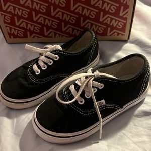 Toddler Black Vans Size 9